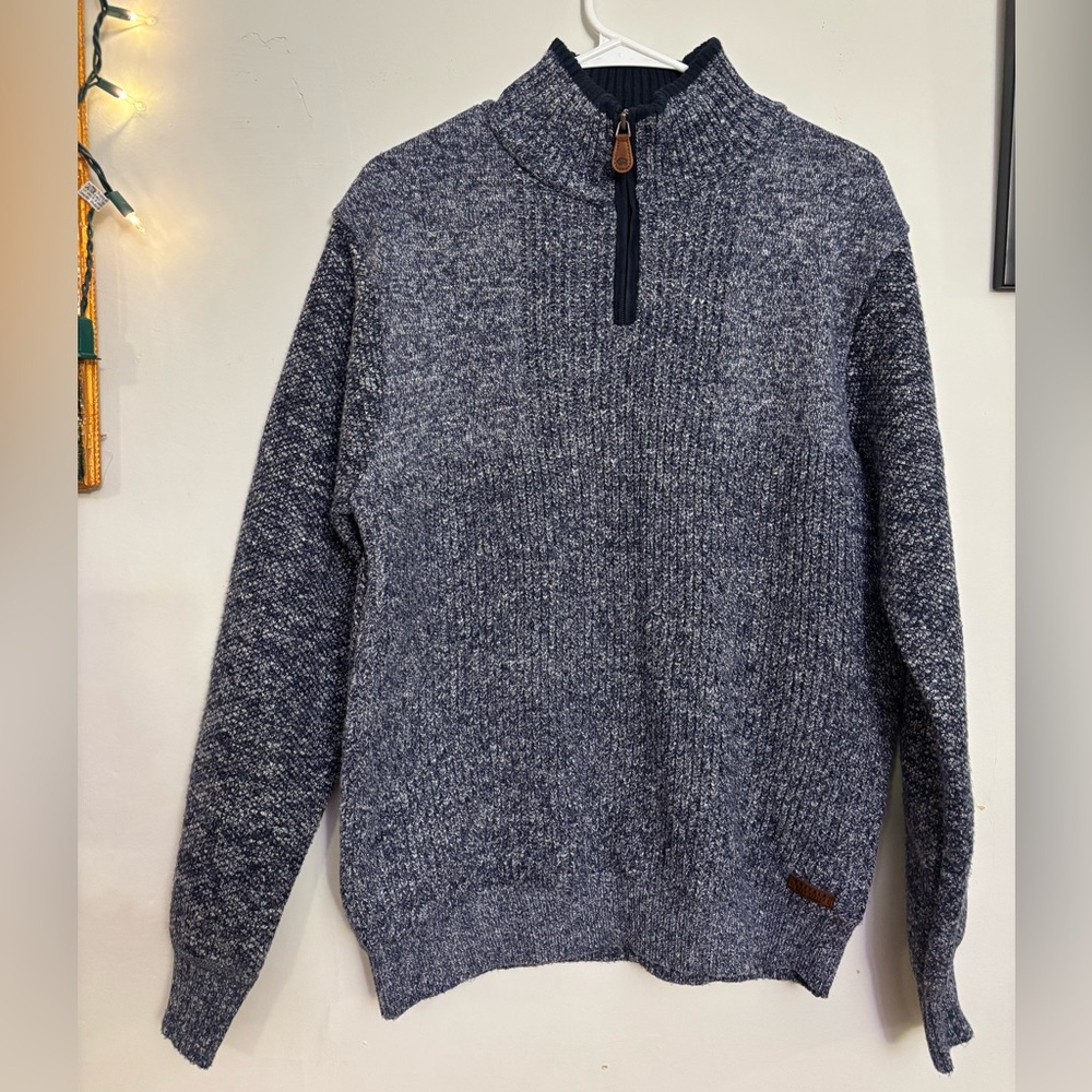 Buffalo David Bitton Gray Zip-Up Sweater